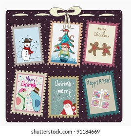  Christmas Postage stamps set
