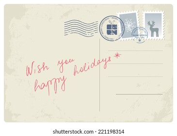 Christmas postcard