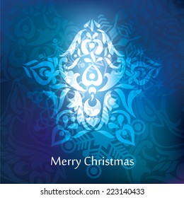 Christmas postcard design - vector illustration