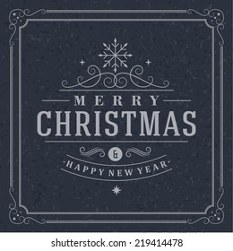 Christmas postcard ornament decoration background. Vector illustration Eps 10. Happy new year message, Happy holidays wish. 