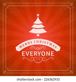 Christmas postcard ornament decoration background. Vector illustration Eps 10. Happy new year message, Happy holidays wish. 