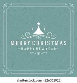 Christmas postcard ornament decoration background. Vector illustration Eps 10. Happy new year message, Happy holidays wish. 