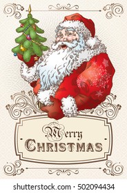 Christmas Postcard With Santa Claus 1