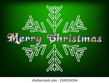 Christmas postcard, Simple, elegant design.