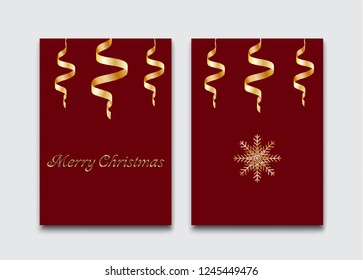 Christmas postcard, Simple, elegant design.