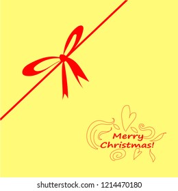 Christmas postcard. Vector illustration