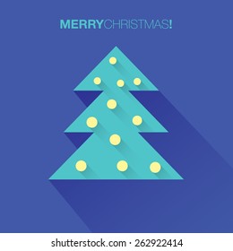 Christmas Postcard Vector Template