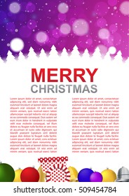 Christmas poster background vector design