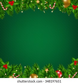 Christmas Poster With Gradient Mesh, Vector Illustration