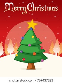 Christmas poster scenery background collection