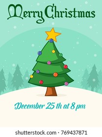 Christmas poster scenery background collection