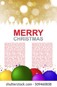 Christmas poster vector illustration