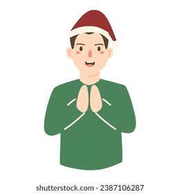 Weihnachten mit Gebet-Ausdrucksgrafik