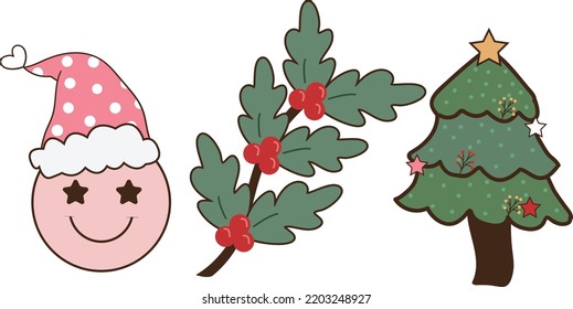 Christmas Premium Retro Vector Design 