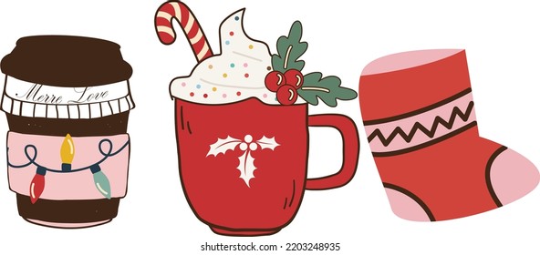 Christmas Premium Retro Vector Design 