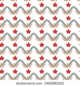 Christmas Preparations Seamless Vector Pattern Design
