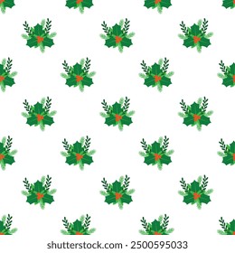Christmas Preparations Seamless Vector Pattern Design