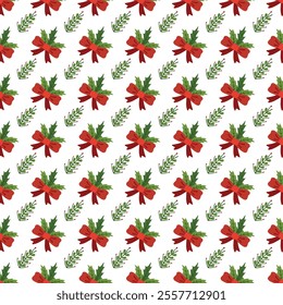 Christmas Preparations Seamless Vector Pattern Design