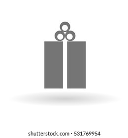 Christmas present box icon 