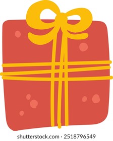 Christmas Present Box Vector Illustration