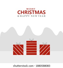 Weihnachtsgeschenkbox - Vektorgrafik