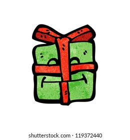 caricatura de navidad presente