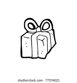 caricatura de navidad presente
