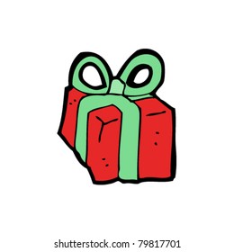 caricatura de navidad presente