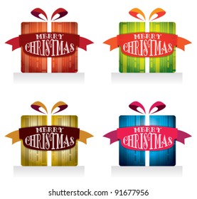 christmas present design icon