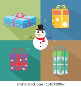 Christmas Present Design Illustrator Vector