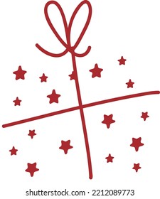 Regalo de Navidad. Tierras, banderas, etiquetas, burbujas, cintas y pegatinas. Colección de iconos decorativos de Feliz Navidad