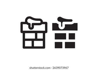 Christmas present icons: gift boxes with ribbons in minimalist design.