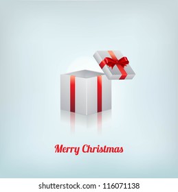 Christmas present light background