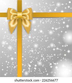 Christmas present, ribbon with bow