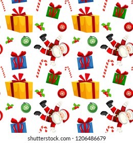 Ilustración de patrones sin inconvenientes de Navidad