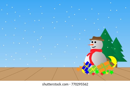 At Christmas and presents