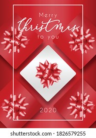 Christmas presents banner realistic vector gift box sale web design