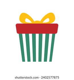 Christmas presents icon vector. Christmas box illustration sign. Christmas Gift symbol. Christmas logo.
