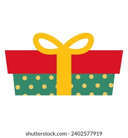 La Navidad presenta un vector de iconos. signo de ilustración de la caja de Navidad. Símbolo de regalo de Navidad. Logo de Navidad.