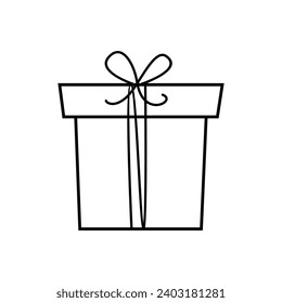Christmas presents icon vector. Christmas box illustration sign. Christmas Gift symbol. Christmas logo.