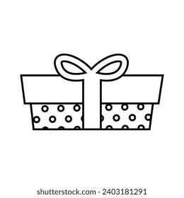 Christmas presents icon vector. Christmas box illustration sign. Christmas Gift symbol. Christmas logo.