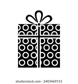 La Navidad presenta un vector de iconos. signo de ilustración de la caja de Navidad. Símbolo de regalo de Navidad. Logo de Navidad.