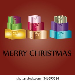 Christmas presents - vector