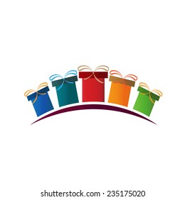 Christmas presents. Vector design
