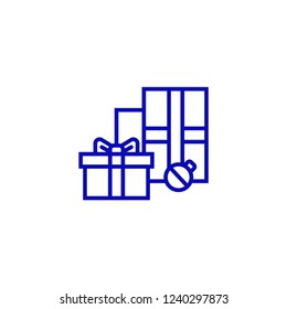 Christmas presents vector icon