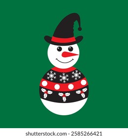 Christmas print design illustration for sweater, greetings card, t shirt, poster