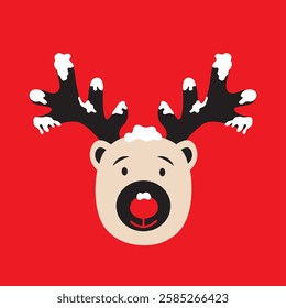 Christmas print design illustration for sweater, greetings card, t shirt, poster