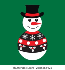 Christmas print design illustration for sweater, greetings card, t shirt, poster