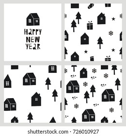 Christmas print Scandinavian style