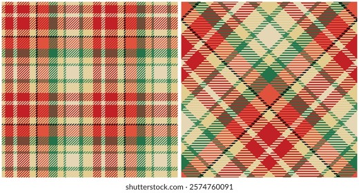 Christmas printable Tartan a patterned cloth with crossing horizontal and vertical bands in multiple colours, forming simple or complex rectangular patterns.